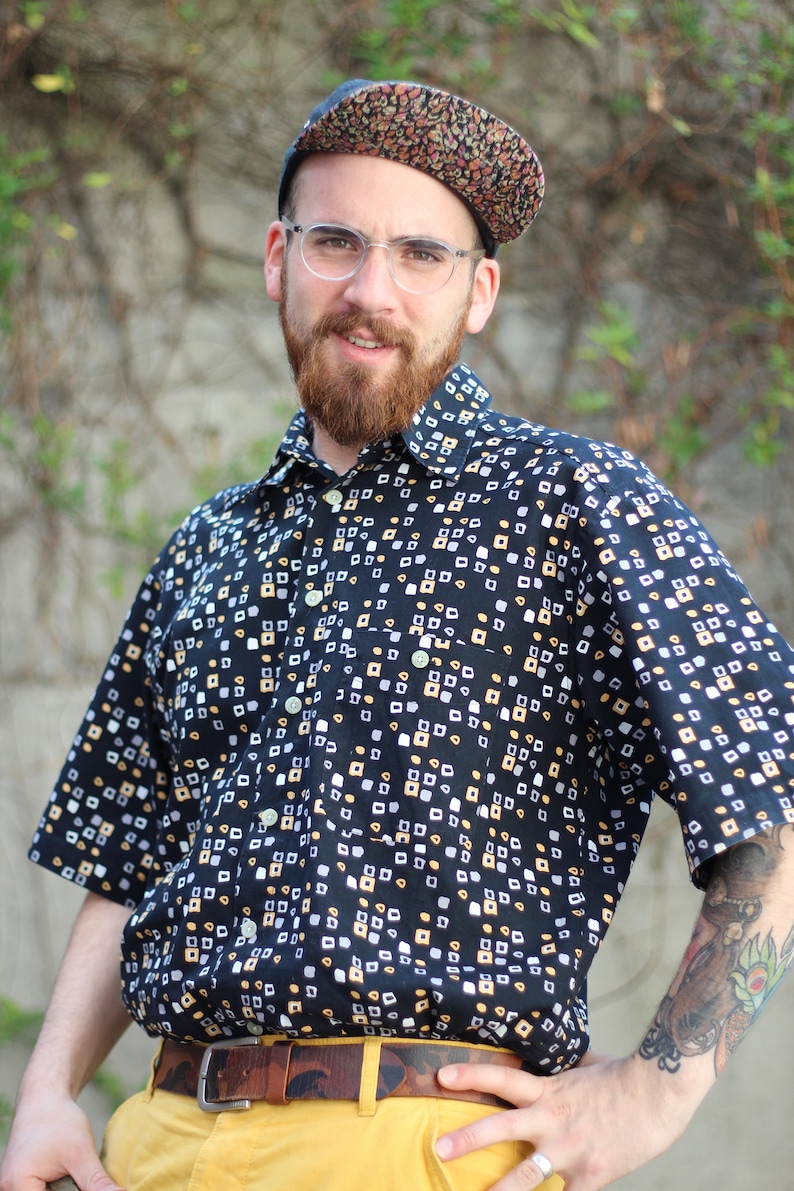 mens vintage button up
