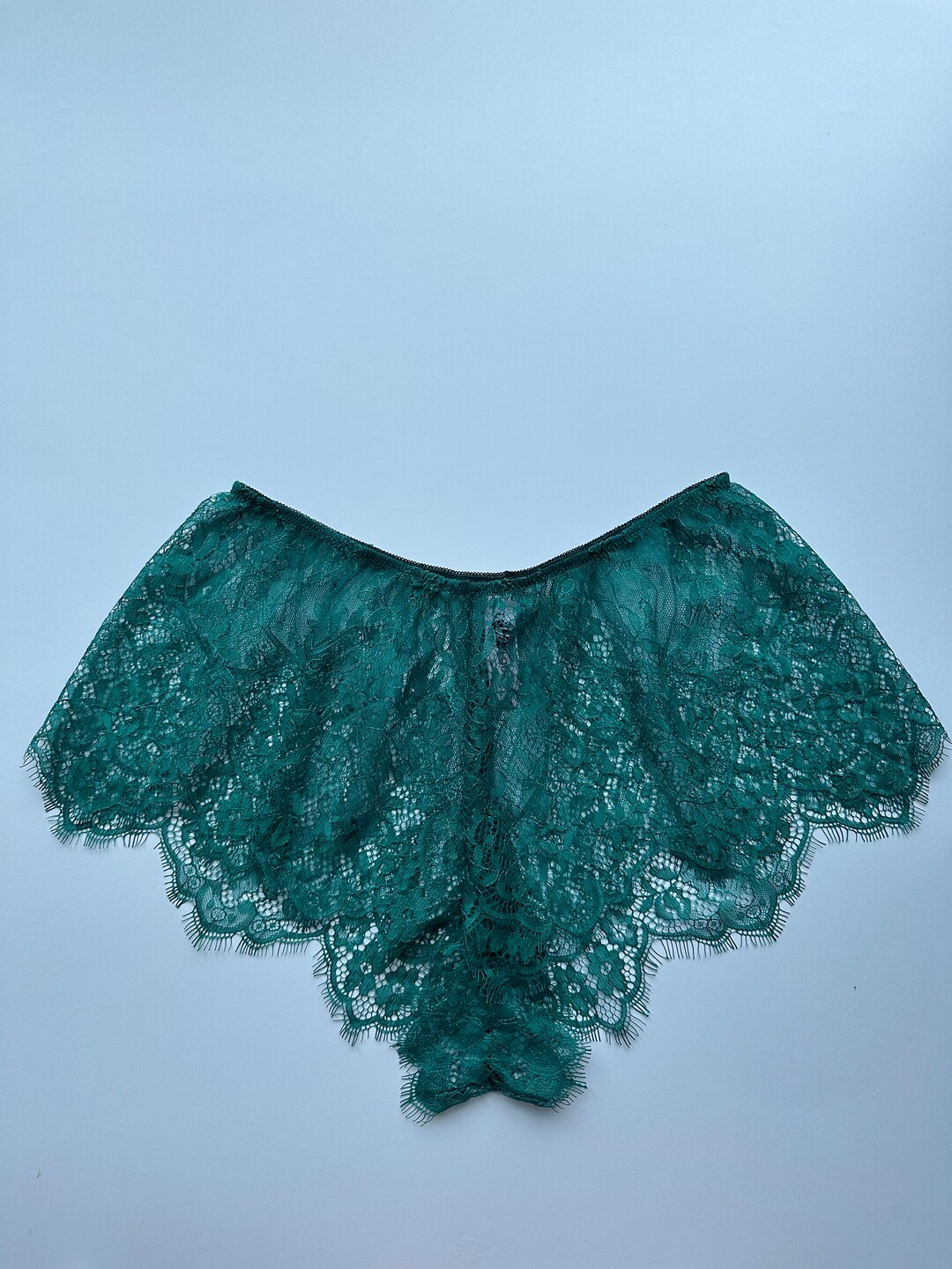 Emerald Green Lace Panties Loose Lace Shorts Homewear Panty Etsy UK