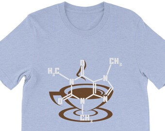Caffeine Molecule Shirt | Coffee Lovers Gift | Science Nerd Coffee Snob Shirt, Science Teacher Shirt, Science Nerd Gift, Coffee Molecule Tee