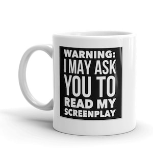 Screenwriter Gifts Coffee Mug for Writers Funny Screenwriters Mug Gift Idea for Aspiring Script Writer Hollywood Filmmaker Gift 11 Fluid ounces