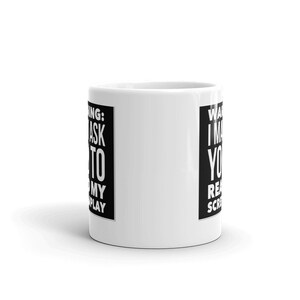 Screenwriter Gifts Coffee Mug for Writers Funny Screenwriters Mug Gift Idea for Aspiring Script Writer Hollywood Filmmaker Gift image 3