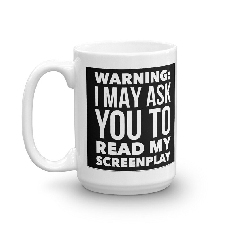 Screenwriter Gifts Coffee Mug for Writers Funny Screenwriters Mug Gift Idea for Aspiring Script Writer Hollywood Filmmaker Gift 15 Fluid ounces