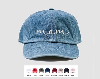 Mothers Day Gift Hat / Mom Dad Hat / Mothers Day Gift From Daughter / Personalized Gift / First Mothers Day Gift / FREE SHIPPING