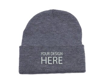 embroidered beanie hats