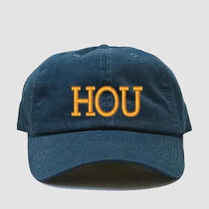 HOU Custom Embroidered Airport Code Hat, Airport Code Monogrammed Hat, Airport Code City Hat, Custom Travel Hat, Aviator Hat, City Name Hat