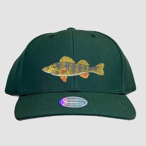 Sombrero bordado de trucha, sombrero de pesca, sombrero de pesca de trucha, gorra de pesca personalizada, sombrero para exteriores, regalos de pesca, bordado de trucha, sombrero de estilo de vida