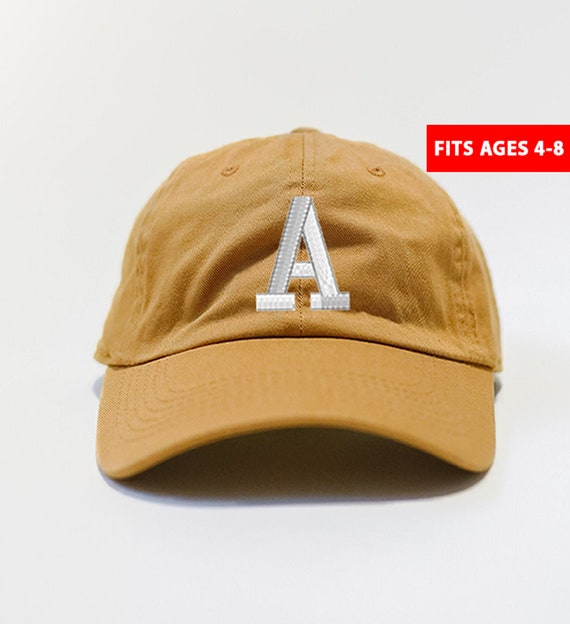 Deep Tan Toddler Personal Initial Hat 