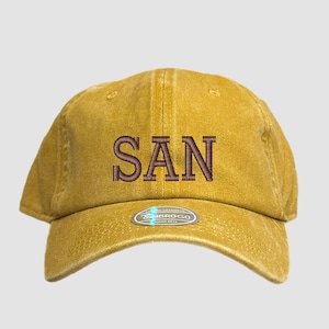 SAN Custom Embroidered Airport Code Hat, Airport Code Monogrammed Hat, Airport Code City Hat, Custom Travel Hat, Aviator Hat, City Name Hat
