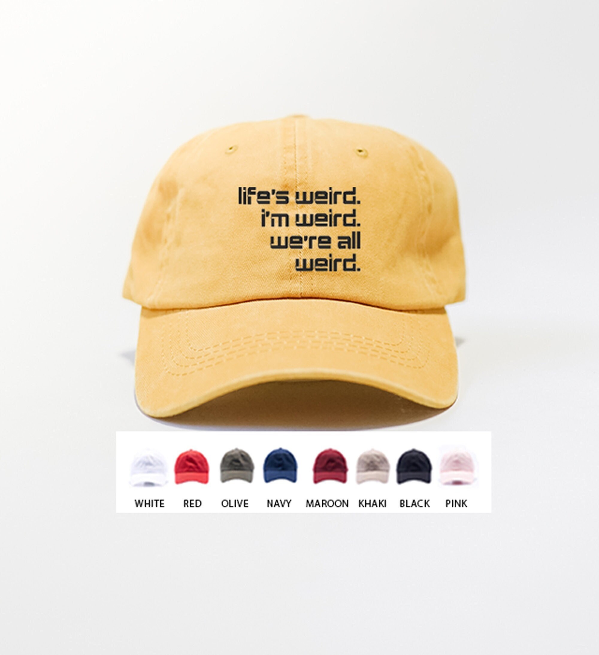 Life is Weird Hat / Alien Ufo Dad Cap 