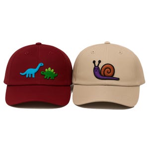 Embroidered Logo Hat, Kids Drawing Logo Hat, Embroidered Logo Baseball Cap