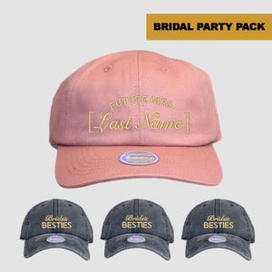 Future Mrs Embroidered Hat, Brides&#39;s Besties Hats, Bachelorette Party Hats, Bridal Party Hats, Bachelorette Hats, Custom Wedding Party Hats