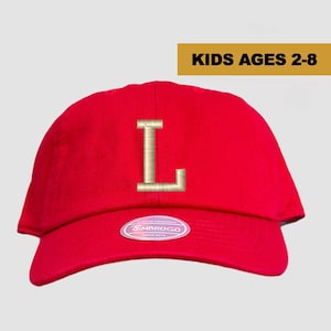 Custom Embroidered Red Kids Hat, Custom Kids Hat, Kids Name Hat, Kids Initials Hat, Youth Hats, Custom Toddler Hat, Kids Easter Gifts