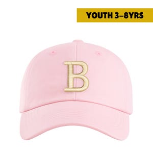 Gorra rosa bordada personalizada para niños: gorra personalizada para bebés y jóvenes