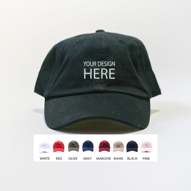 Custom Embroidered Hats / Dad Hat / Embroidery Baseball Cap / Etsy