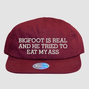 Bigfoot is Real Custom Embroidered Hat, Bigfoot is Real Custom Embroidered Baseball Hat, Bigfoot is Real Embroidered Hat, Custom Unique Gift