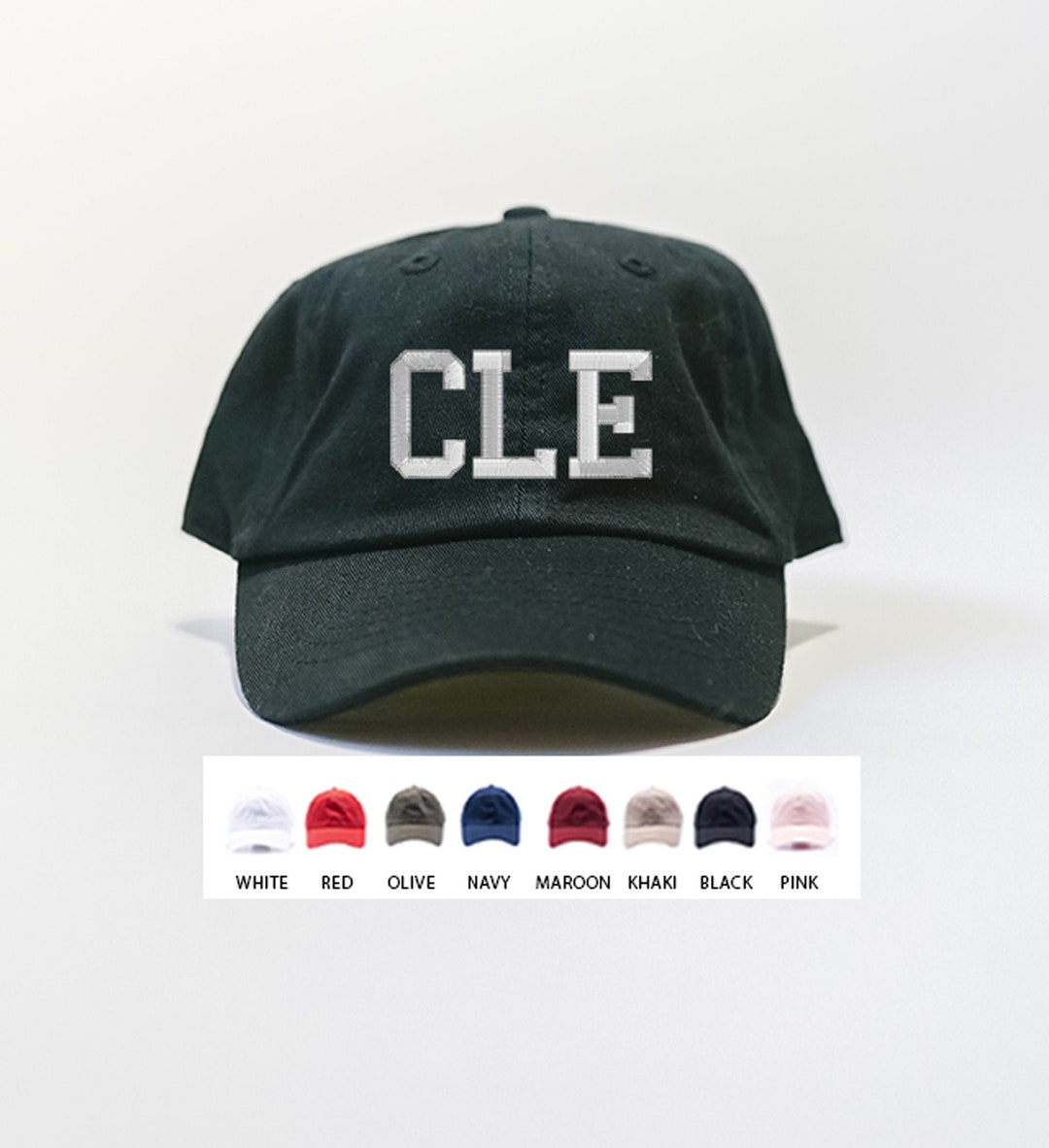 CLE Airport Code Hat / Cleveland Ohio Cap / Gifts for Men / Gifts for