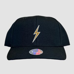Lightning Bolt Embroidered Hat, Embroidered Wizard Hat, Lightning Bolt Embroidery, Magic Hat, Fantasy Hat, Cosplay Hat, Nerdy Hat, Bolt Hat