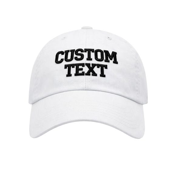 Cappello personalizzato il tuo design qui, cappello personalizzato progetta il tuo classico uomo donna / ricamato cotone di qualità cappelli da papà berretto da baseball regolabile - Italia