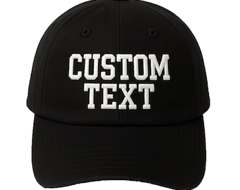 Benutzerdefinierte gestickte schwarze Mütze, benutzerdefinierte Textmütze, benutzerdefinierte Logomützen, personalisierte bestickte Mütze, monogrammierte Mütze, benutzerdefinierte Stickereimütze