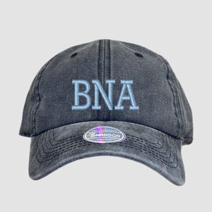 BNA Custom Embroidered Airport Code Hat, Airport Code Monogrammed Hat, Airport Code City Hat, Custom Travel Hat, Aviator Hat, City Name Hat