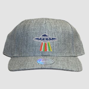 UFO Embroidered Hat, Embroidered Alien Hat, Space Hat, Outer Space Cap, UFO Embroidery, Cosmic Hat, UFO Hat, Sci-Fi Hat, Astronomy Hat,