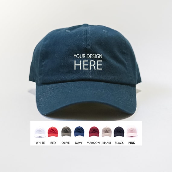 Navy baseball sales caps embroidered