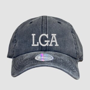 LGA Custom Embroidered Airport Code Hat, Airport Code Monogrammed Hat, Airport Code City Hat, Custom Travel Hat, Aviator Hat, City Name Hat