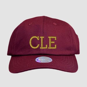 CLE Custom Embroidered Airport Code Hat, Airport Code Monogrammed Hat, Airport Code City Hat, Custom Travel Hat, Aviator Hat, City Name Hat