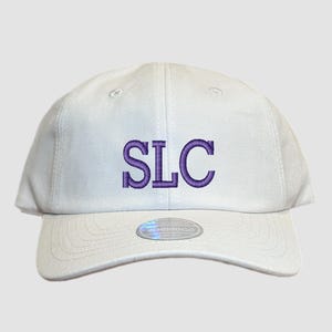SLC Custom Embroidered Airport Code Hat, Airport Code Monogrammed Hat, Airport Code City Hat, Custom Travel Hat, Aviator Hat, City Name Hat
