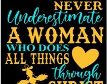 Never Underestimate A Woman SVG