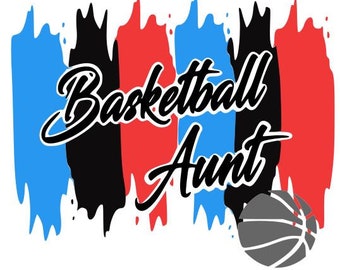 Basketball SMUDGE Aunt SVG