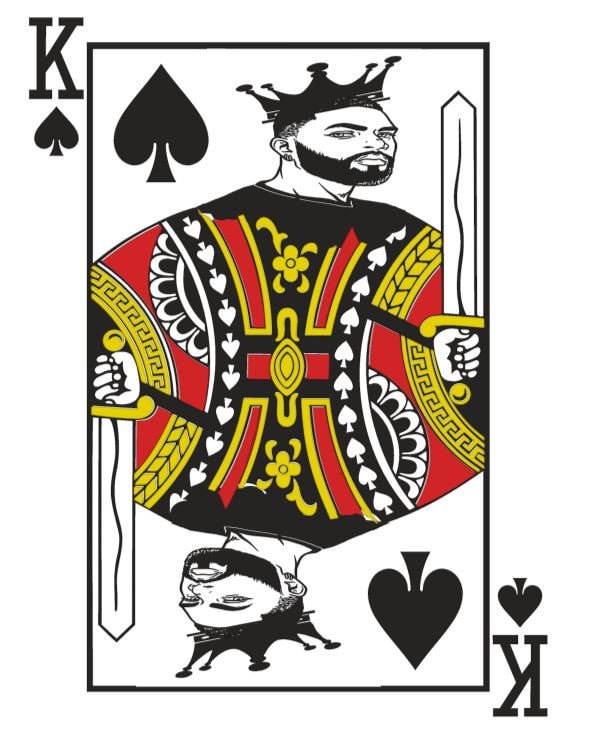 Black King of Spades SVG Etsy Canada
