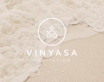 Premade Business Logo Black And White Circle Logo Mountain Etsy