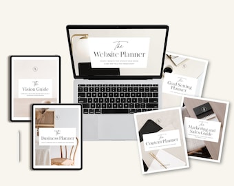 The Ultimate Business Planner Pack - Seven printable workbooks. Business planning made easy. Instant download. Workbooks and guides