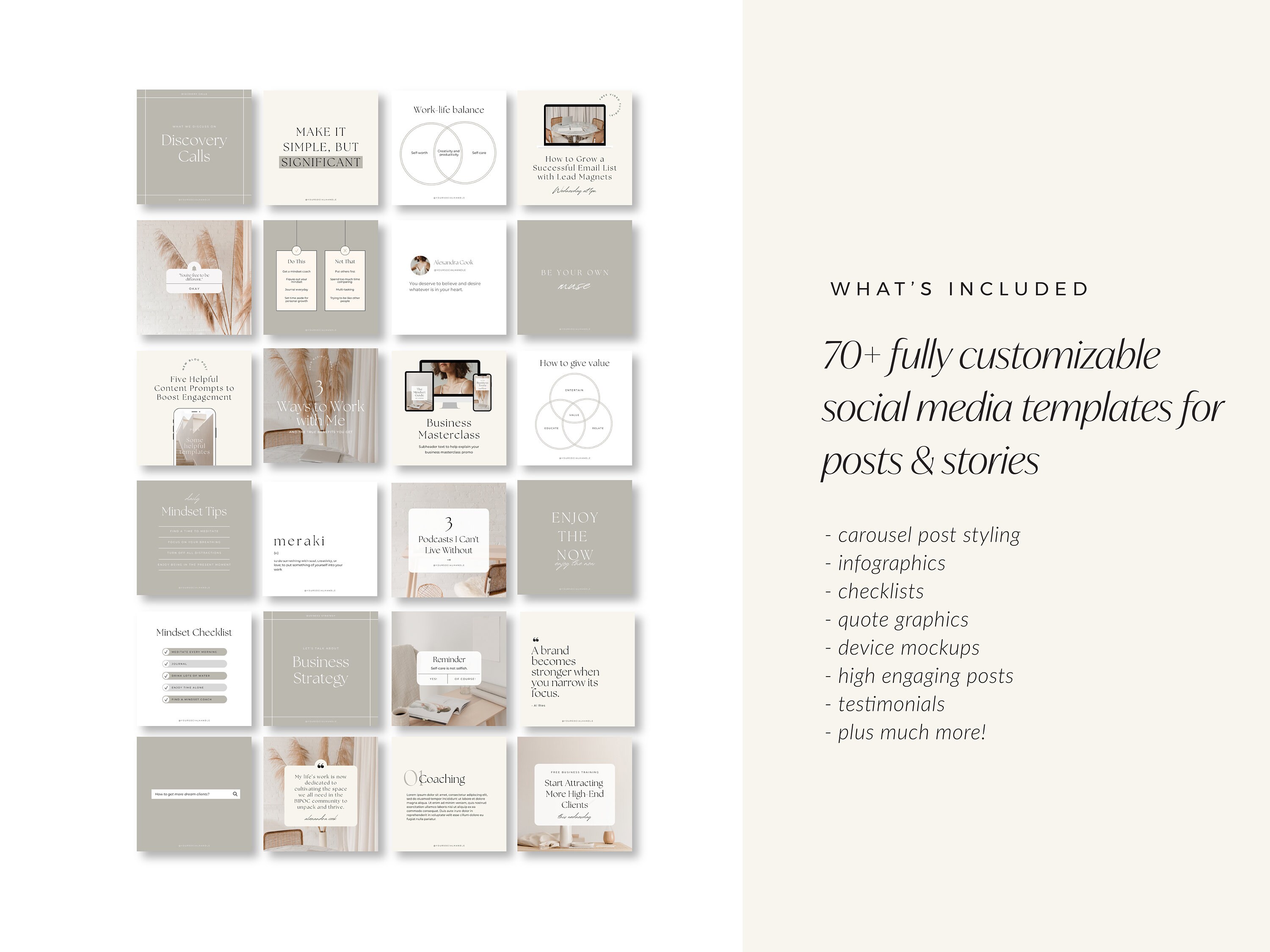 Canva Social Media Templates 70 Editable Canva Template - Etsy