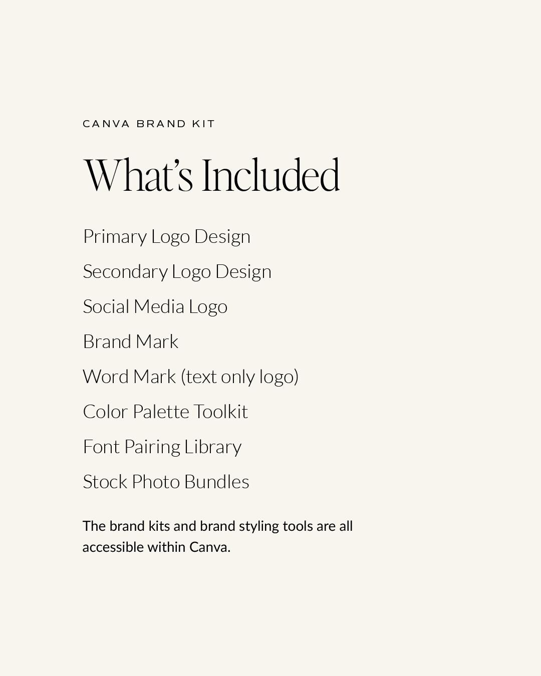 Canva Brand Kit: Premade Logo Templates & Style Guide (digital Download ...