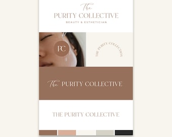 Canva Brand Kit: Premade Logo Templates & Style Guide (Digital Download)