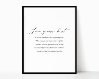 Love Grows Best Printable - Etsy
