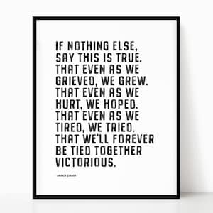Amanda Gorman Poem Print: The Hill We Climb, Inauguration Art (Digital Download)