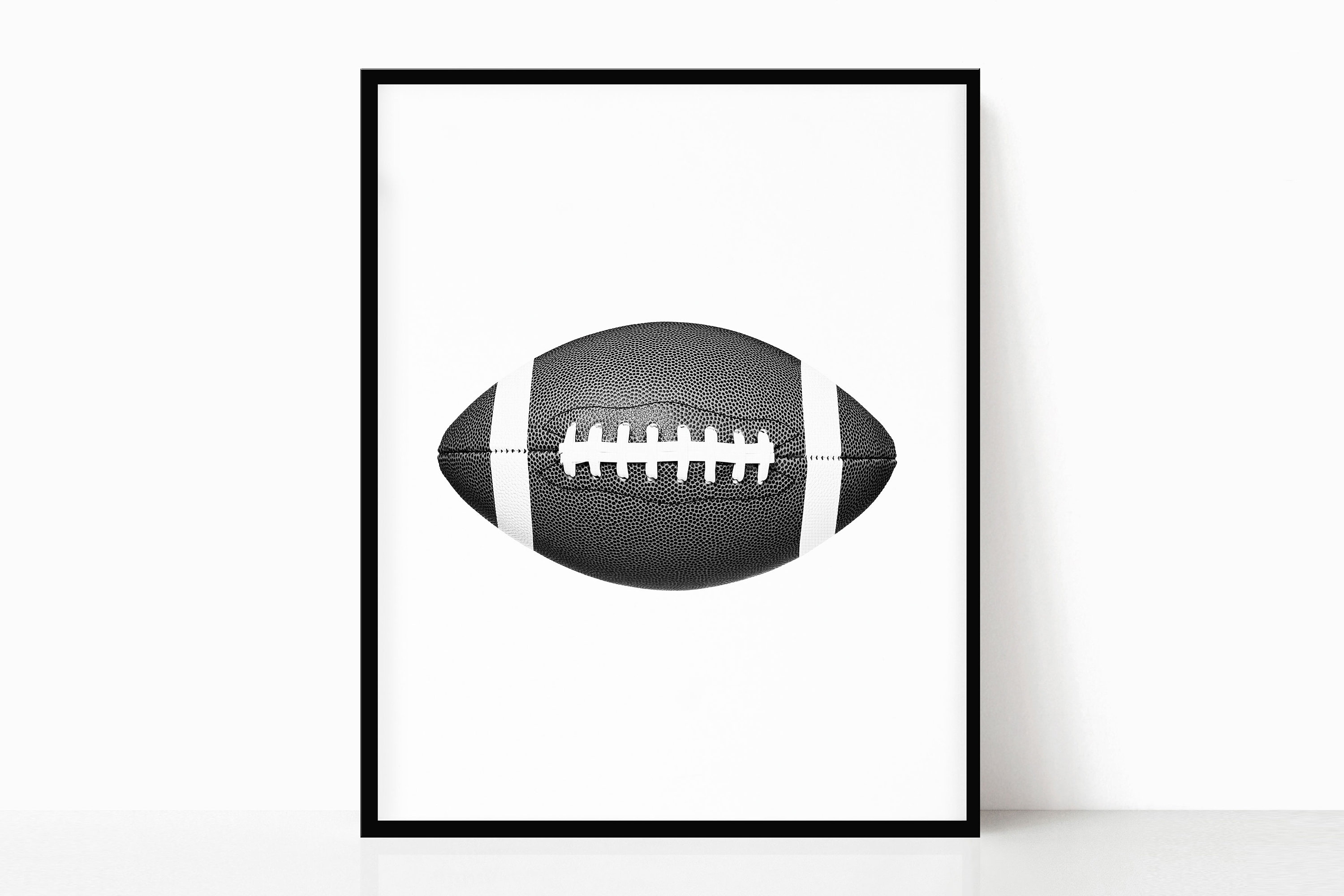 Football Printable Black and White Instant Digital | Etsy