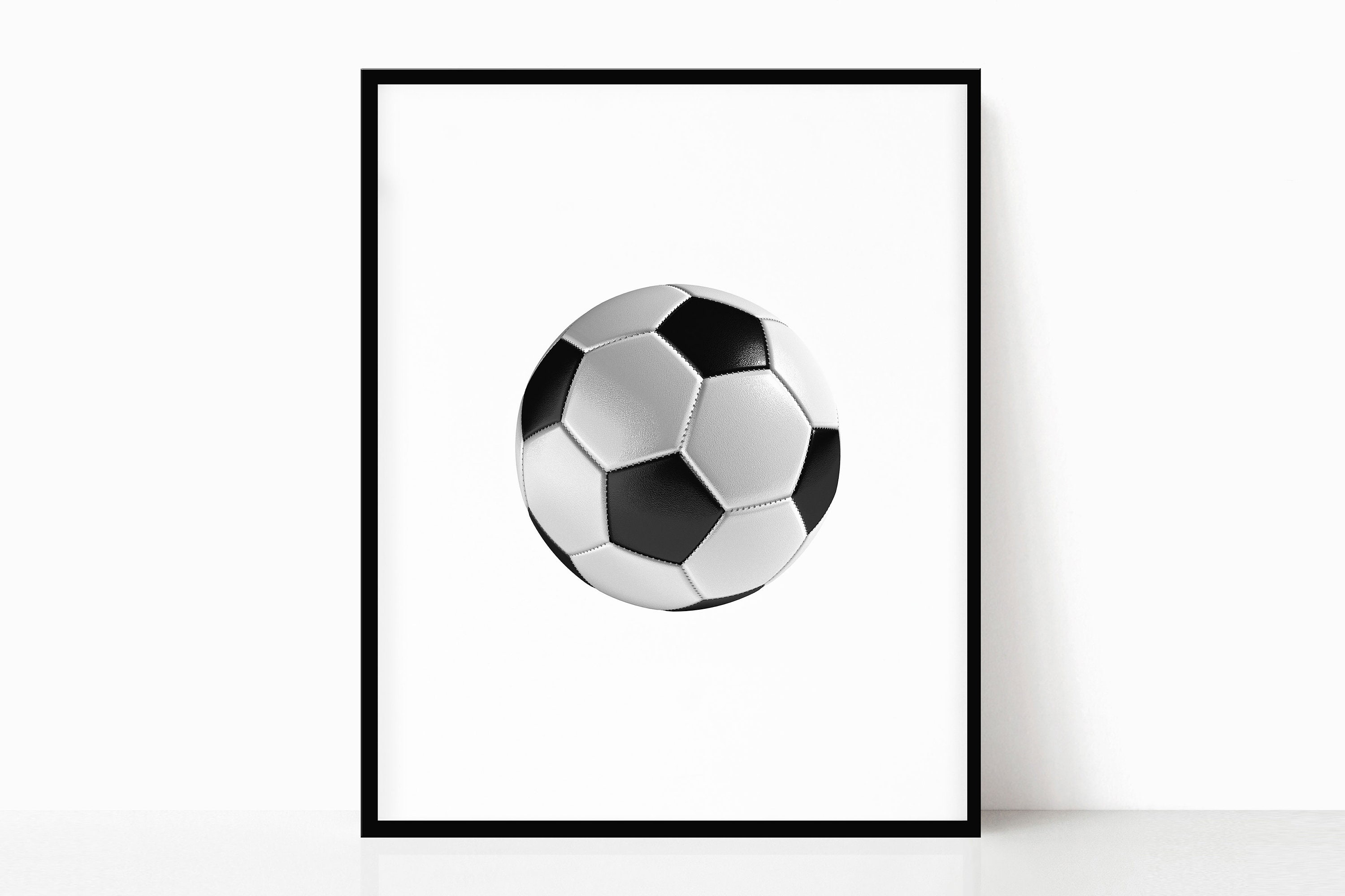 Soccer Printable black and White instant Digital Download Sports Photography soccer Wall Art boy