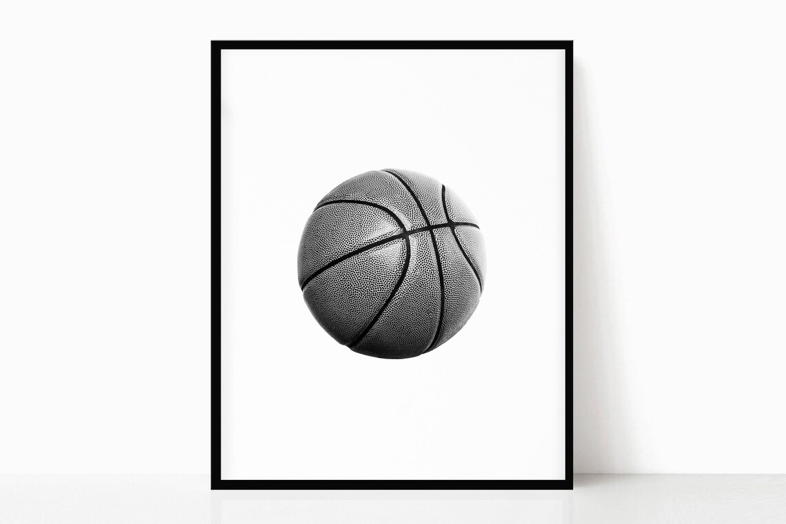 Basketball Printable Black and White instant Digital Download sports ...