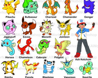 Pokemon birthday svg | Etsy
