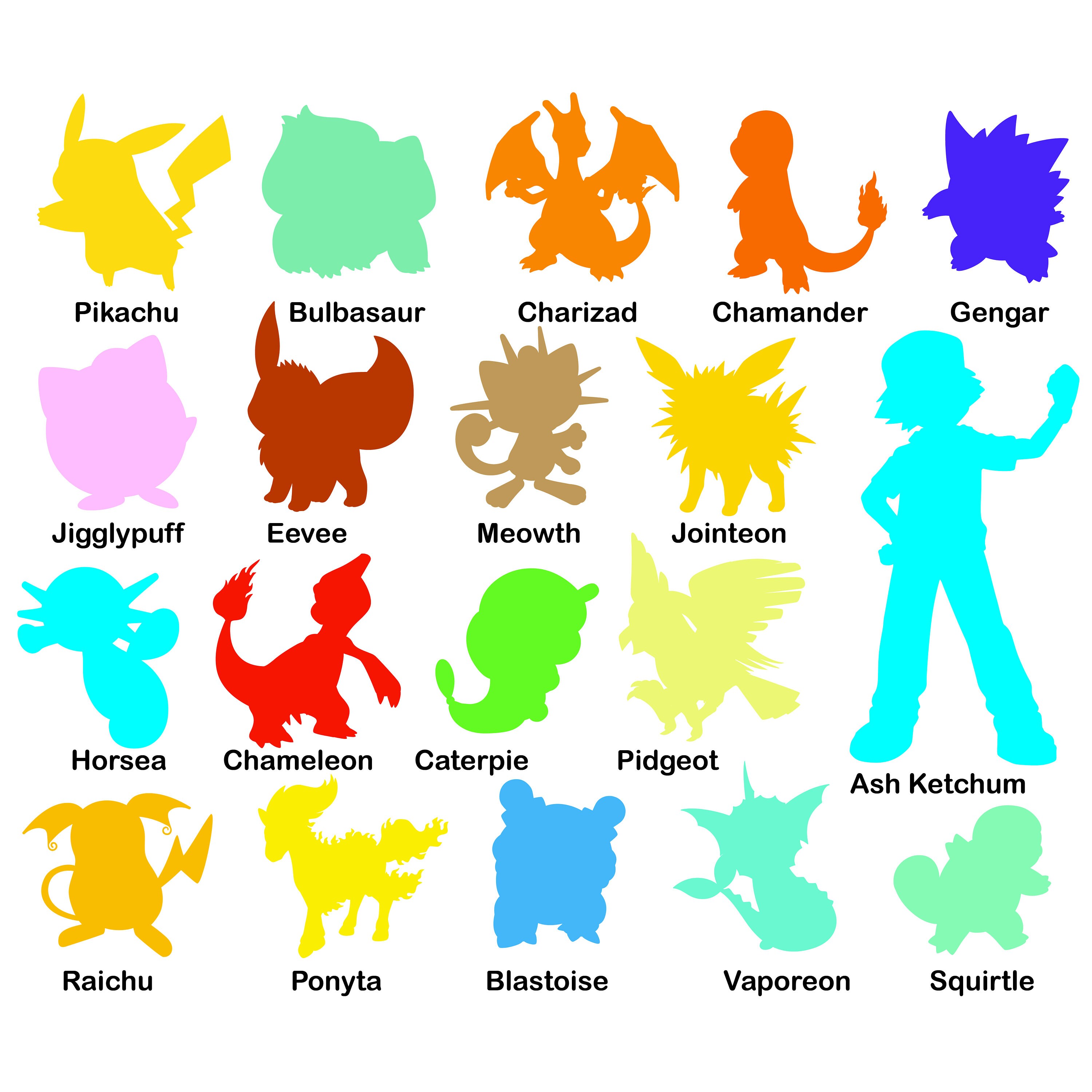 Download Pokemon svg Pokemon Silhouette svg Pokemon clipart