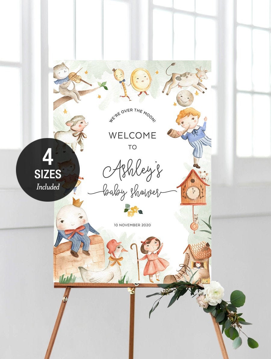 Nursery rhyme best sale baby shower theme