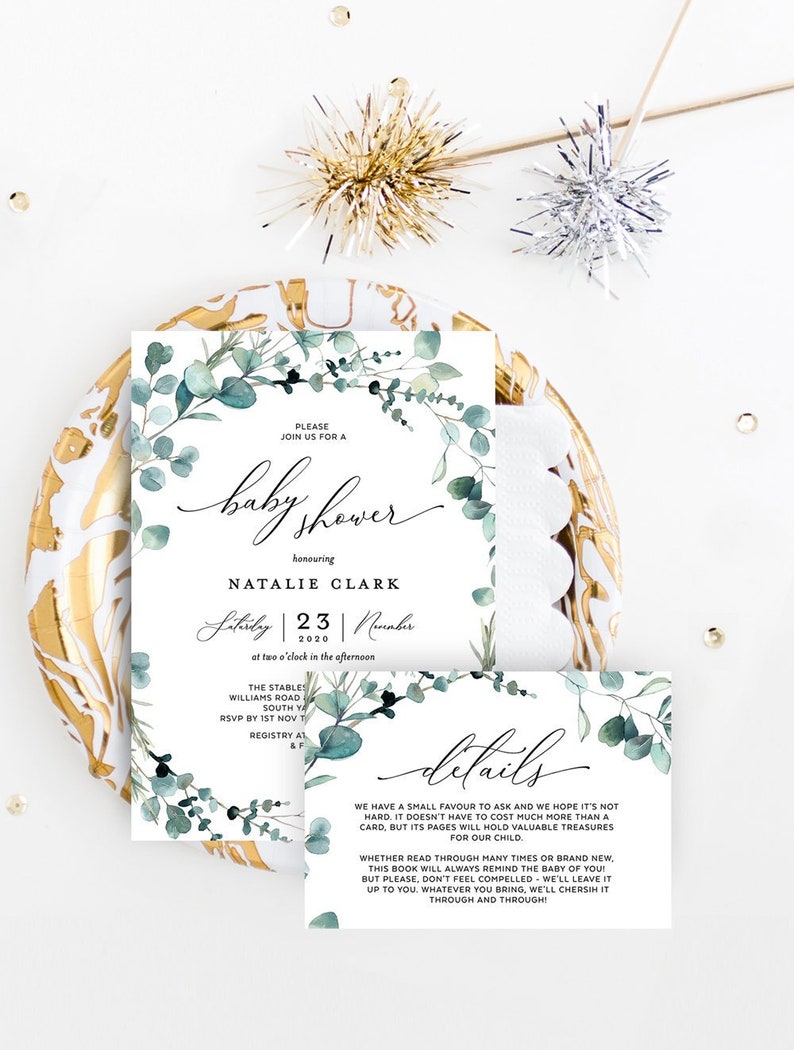 baby shower invitation details