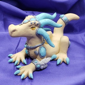 OOAK Southwestern Inspired Dragon, Polymer Clay Sculpture