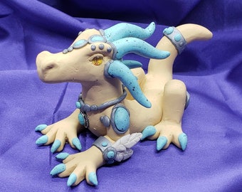 OOAK Southwestern Inspired Dragon, Polymer Clay Sculpture