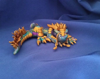 OOAK Tie-Dye Schlafender Drache