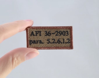 AFI 36-2903 Morale Patch Regulation Small Patch